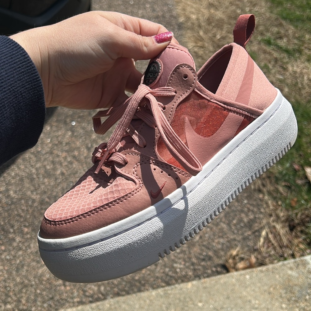 Nike Women’s Pink Platform Sneakers